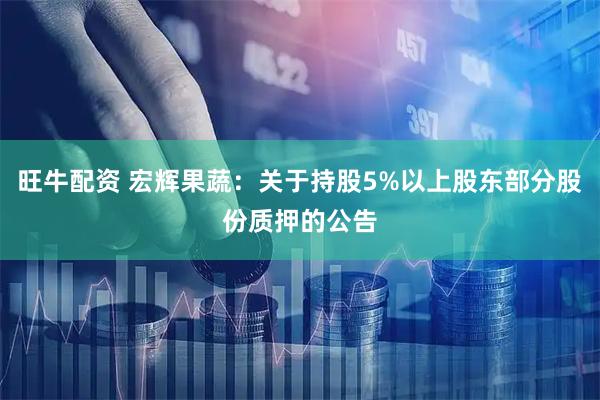 旺牛配资 宏辉果蔬：关于持股5%以上股东部分股份质押的公告